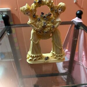 Vintage Yellow Double Figurine